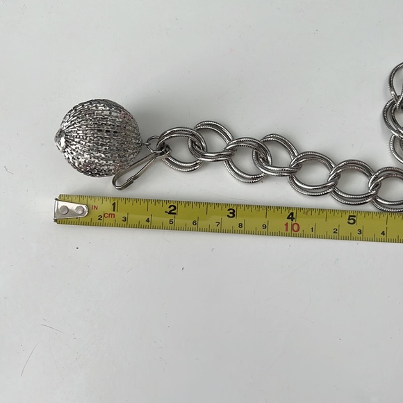 Vintage Disco Ball Silver Chain belt - Picture 3 of 3